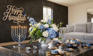 Hanukkah Flower Arrangements in Beverly Hills & Los Angeles