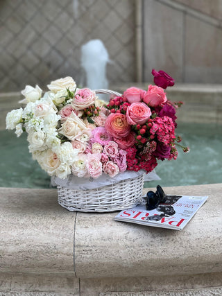 Basket of flowers - Black Orchid Flowers