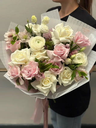 Designer's choice blush, pink or peach shades