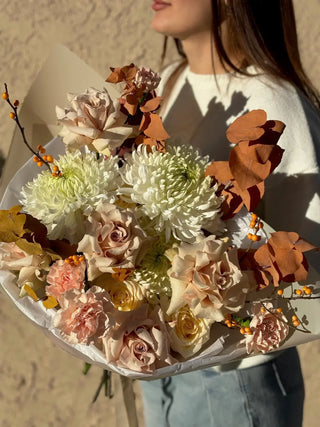 Designer's choice blush, pink or peach shades