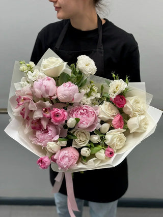 Designer's choice blush, pink or peach shades