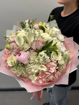 Designer's choice blush, pink or peach shades