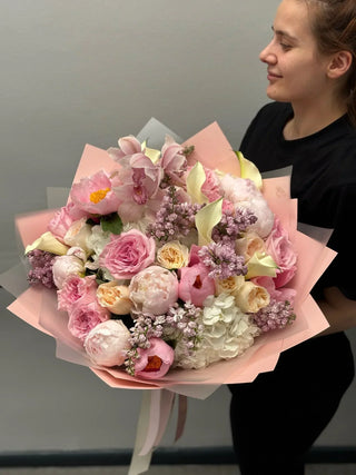 Designer's choice blush, pink or peach shades