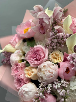 Designer's choice blush, pink or peach shades