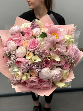 Designer's choice blush, pink or peach shades