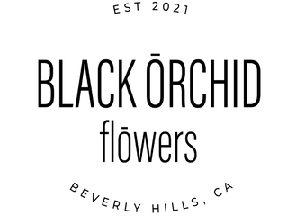 Black Orchid Flowers Logo