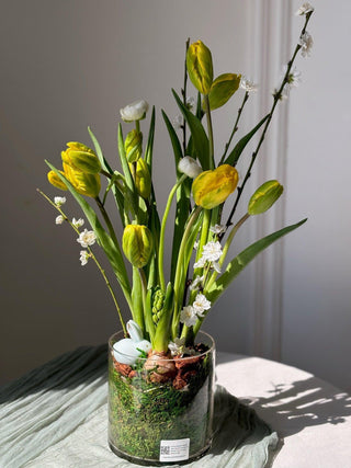 Easter Bunny - Black Orchid Flowers