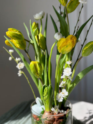 Easter Bunny - Black Orchid Flowers